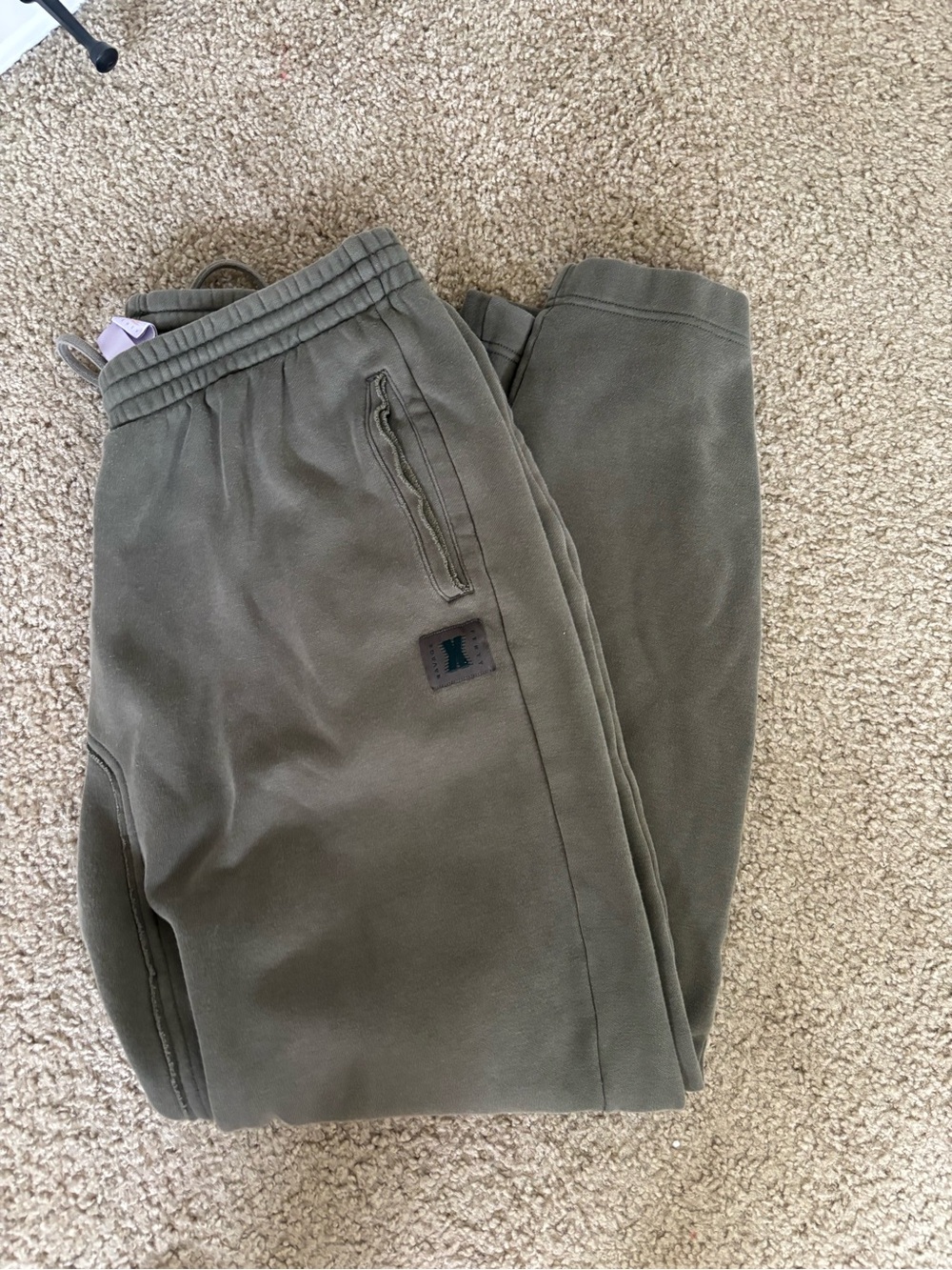 Savage X Fenty Olive Green Drop-Crotch Sweatpants size L